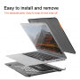 Carcasă din plastic, cu stativ, pentru MacBook Air 13" - negru