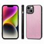 Husă sclipitoare din piele PU pentru iPhone 14 Plus - roz