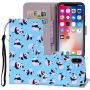 Husă flip pentru iPhone XS Max - panda