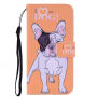 Husă flip pentru iPhone XS Max - buldog