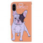 Husă flip pentru iPhone XS Max - buldog