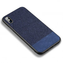 Carcasă de lux CAFELE, pentru iPhone XS / iPhone X - albastru închis