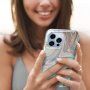 Husă cu sclipici din marmură pentru iPhone 13 Pro Max - pastel
