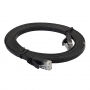 Cablu Ethernet CAT-6 RJ45 pentru MacBook - 3 m - negru