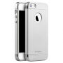 Carcasă elegantă IPAKY, pentru iPhone 5 / 5S / SE (2016) - argintiu