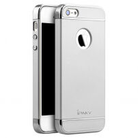 Carcasă elegantă IPAKY, pentru iPhone 5 / 5S / SE (2016) - argintiu