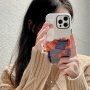 Husă transparentă lucioasă cu model pentru iPhone 14 Pro - munți