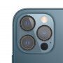 Sticlă securizată cu ramă strălucitoare pentru a proteja obiectivele camerei foto pentru iPhone 12 Pro - negru