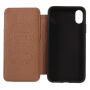 Husă flip vintage, pentru iPhone XS / iPhone X - verde-albastru