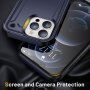 Husă de protectie super rezistentă pentru iPhone 14 Pro Max - albastru
