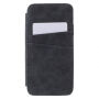 Husă flip vintage, pentru iPhone XS / iPhone X - gri