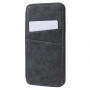 Husă flip vintage, pentru iPhone XS / iPhone X - gri