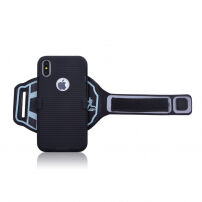 Husă sport detaşabilă, de mână, pentru iPhone X / XS - negru