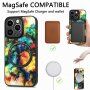 Husă cu model geometric și MagSafe pentru iPhone 14 Pro Max - solzi