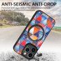 Husă cu model geometric și MagSafe pentru iPhone 14 Pro Max - solzi