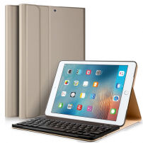 Husă şi tastatură wireless pentru iPad 9,7" (2017 / 2018) / iPad Air - auriu