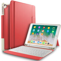 Husă cu tastatură, pentru iPad 9,7" (2017/2018) / Air 1/2 / Pro 9,7" şi Pencil - roşu