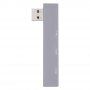 Hub / adaptor USB 2.0 la USB 2.0 / USB 3.0 / USB-C pentru MacBook - argintiu