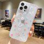 Husă transparentă strălucitoare pentru iPhone 14 Plus - Fluturi