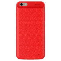 Carcasă BASEUS, cu baterie 7300mAh, pentru 6 Plus / 6S Plus - roşu