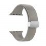 Curea din silicon cu închidere metalică și magnetică pentru Apple Watch 42mm / 41mm / 40mm / 38mm - gri