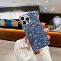 Husă de protecție cu paiete strălucitoare pentru iPhone 13 mini - albastru