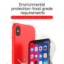 Carcasă de protecţie din silicon BASEUS, pentru Apple iPhone XS / iPhone X - roşu