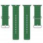 Curea oceanică din silicon pentru Apple Watch 42mm / 41mm / 40mm / 38mm - verde închis