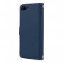 Carcasă flip cu chingă în stilul unei agende pentru iPhone 7 Plus / 8 Plus - albastru