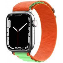 Curea din nailon buclă alpină pentru Apple Watch 42mm / 41mm / 40mm / 38mm - portocaliu-verde