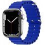 Curea oceanică din silicon pentru Apple Watch 42mm / 41mm / 40mm / 38mm - albastru