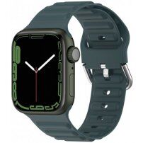 Curea din silicon Ocean Ripple pentru Apple Watch 42mm / 41mm / 40mm / 38mm - petrol