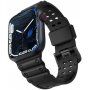 Curea durabilă din silicon pentru Apple Watch 42mm / 41mm / 40mm / 38mm - negru