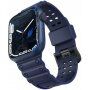 Curea durabilă din silicon pentru Apple Watch 42mm / 41mm / 40mm / 38mm - albastru închis