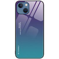 Carcasă cu partea din spate din sticlă pentru iPhone 14 - mov azur