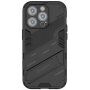 Husă de protecție durabilă cu stand pentru iPhone 14 Pro Max - negru