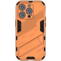 Husă de protecție durabilă cu stand pentru iPhone 14 Pro Max - portocaliu