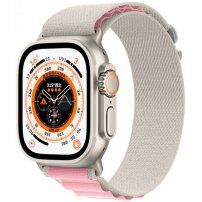 Curea din nailon buclă alpină pentru Apple Watch Ultra 49mm / 46mm / 45mm / 44mm / 42mm - bej roz