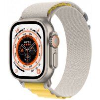 Curea din nailon buclă alpină pentru Apple Watch Ultra 49mm / 46mm / 45mm / 44mm / 42mm - bej galben