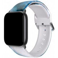 Curea cu model pentru Apple Watch 42mm / 41mm / 40mm / 38mm - marmură albastră