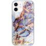 Husă din marmură lucioasă pentru iPhone 11 - albastru