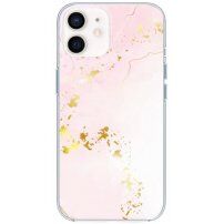 Husă din marmură lucioasă pentru iPhone 11 - roz deschis