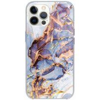 Husă din marmură lucioasă pentru iPhone 11 Pro Max - albastru