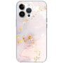 Husă din marmură lucioasă pentru iPhone 13 Pro Max - oldpink