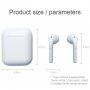 Căști wireless i12 TWS cu husă pentru reîncărcare pentru dispozitivele Apple - alb