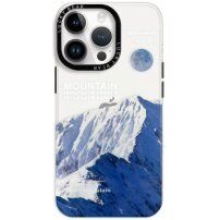 Husă transparentă lucioasă cu model pentru iPhone 13 Pro Max - munți înzepeziți