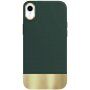 Husă de protecție cu partea inferioară metalizată pentru iPhone XR - verde