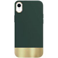 Husă de protecție cu partea inferioară metalizată pentru iPhone XR - verde