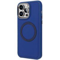 Husă durabilă din silicon cu MagSafe pentru iPhone 14 Pro Max - albastru