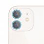Sticlă securizată cu ramă strălucitoare pentru a proteja obiectivele camerei foto pentru iPhone 11 - albastru